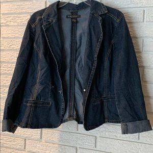 Dark blue jean jacket